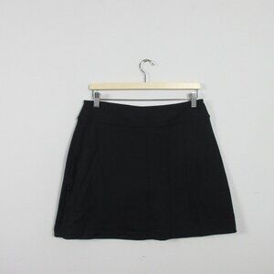 Athleta Sweet Sport Skort Women M Black Athletic Workout A-Line Tennis Golf 272